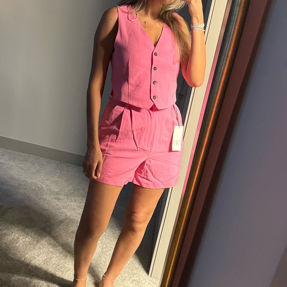 zara pink set